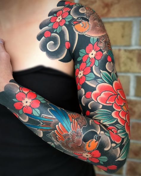 Cover Up Tattoos Japanese, Japanese Tattoos For Women Feminine, Japanese Tattoo Art Women, Japanese Traditional Tattoo Sleeve, Traditional Japanese Flower Tattoo, Japanese Sleeve Tattoos Women, Japanese Forearm Tattoo, Japanese Tattoo Women, Tato Tradisional