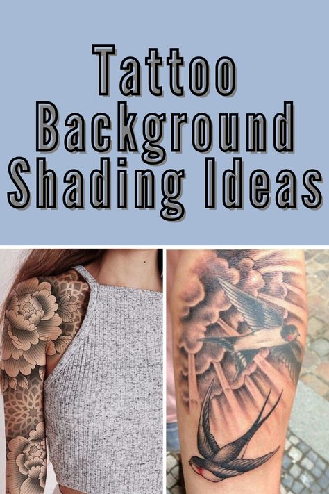 Tattoo Background Shading Ideas + Info - TattooGlee Background Shading Tattoo Ideas, Fill In Tattoo Ideas, Shading Ideas, Gap Filler Tattoo, Tattoo Sleeve Filler, Tattoo Shading, Tattoo Filler, Tattoo Background, Cloud Tattoo