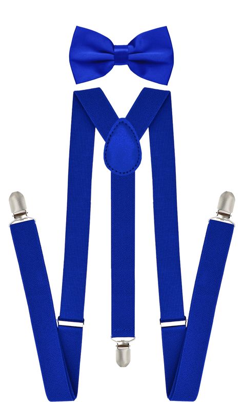 PRICES MAY VARY. ONE SIZE FITS MOST: Our fashionable Suspenders and Bow Tie Sets are made with High Quality material for extra comfort and long-lasting wear. Big and Tall, Mens, Womens, Boys, Teens can wear it. The size can fit almost everyone who is 13+ Years. Suspenders Size: Length is from 24 to 42 inches. Width 1 inch. Elastic length can be up to 90 inches stretched. Bow Tie Size: 2.5 inch (6cm) wide and 5 inch (12cm) long. Bow Tie Adjustable Range suitable for neck 9 to 19 inches. MULTI PUR Womens Suspenders, Suspenders And Bow Tie, Suspenders For Men, Long Bow, Black Suspenders, Bowtie And Suspenders, Suspenders For Women, Suspenders Set, Bow Tie Set