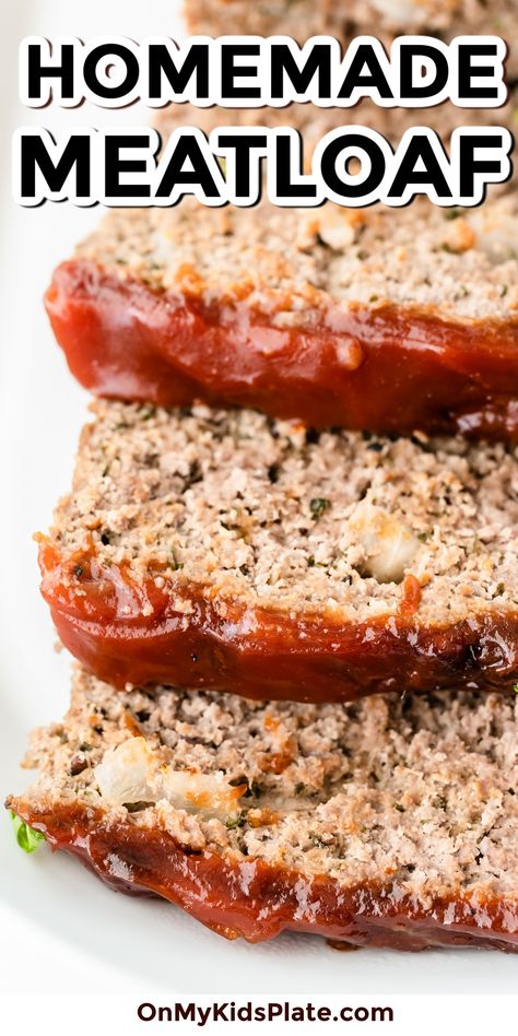 Meatloaf Recipes With Worcestershire Sauce, Meatloaf With Sauce On Top, Red Sauce Meatloaf, Meatloaf Recipes With Tomato Soup, Three Meat Meatloaf, Easy Meatloaf Recipe Without Ketchup, Meatloaf With Red Sauce, Meatloaf Red Sauce Recipe, The Best Meatloaf Recipe Ever