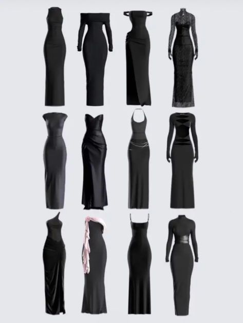 Dark Dresses Elegant, Dark Elegant Aesthetic Outfit, Cute Dress Outfits, Fashion Vocabulary, Dress Design Sketches, Cute Prom Dresses, Quick Outfits, Mode Kpop, فستان سهرة