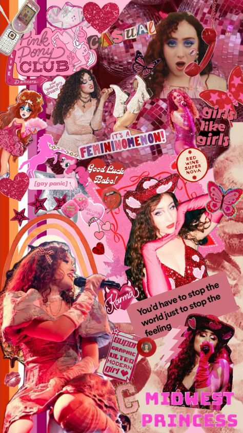 CHAPPELL ROAN 💗❤️ #vintage #vibes #wallpaper #art #quotes #movies #tv #taylorswift #chappellroan #music #aesthetic #spotify #cute #harrystyles #red #pink Music Aesthetic Spotify, Aesthetic Spotify, Pink Live, Olivia + Core + Aesthetic, Vibes Wallpaper, Im Falling In Love, Pony Club, Woman Movie, Chappell Roan