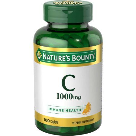 Nature's Bounty Pure Vitamin C Caplets, 1000 Mg, 100 Ct, Multicolor Vitamin C Pills, Vitamin C Tablets, Chewable Vitamins, Vitamin C Supplement, Health Vitamins, Nature's Bounty, Immune Health, Vitamin Supplements, Natural Home Remedies