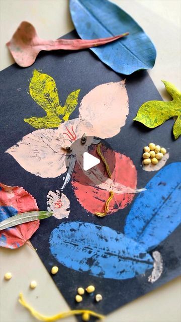 Rohini Deepthi Natti on Instagram: "Leaf Art Ganesha 🌿🙏  One of our favourite festive activity. We went on a nature walk and Adi literally hand-picked all these leaves 😊  My favorite part, the leaves he chose for the crown and the trunk 🙌 Totally awed by his imagination ❤️❤️  Do try it out with your little ones. Beautiful sensory activity that can calm anyone 😊 Get creative with the plants around you and do share with me  if you make one ❤️  #ganpatibappamorya #GreenGanesha #ganpati #festivereels #ganeshutsav #ganeshpainting #ganeshchaturthi #bappamorya #telugureels" Vinayagar Chaturthi Activity For Kids, Ganpati Craft For Preschool, Ganesha Craft For Preschoolers, Ganesha Activity For Preschool, Ganesha Wall Decor, Ganesh Chaturthi Activity For Preschool, Ganpati Art And Craft For Kids, Ganesha Art For Kids, Ganesha Activity For Kids