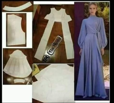 Projek Menjahit, Dress Patterns Diy, Pattern Dress Women, Fashion Design Patterns, Blouse Drafting Patterns, Diy Clothes Design, Diy Blouse Pattern, Patterns Fashion, Blouse Pattern Sewing