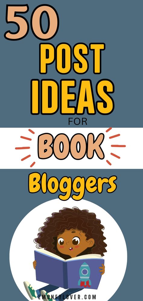 50 Blog Post Ideas for Book Bloggers Book Blog Post Ideas, Of Content Ideas, Blog Post Ideas, Bookish Stuff, Blog Topics, Promote Book, Book Blogger, Book Images, Content Ideas