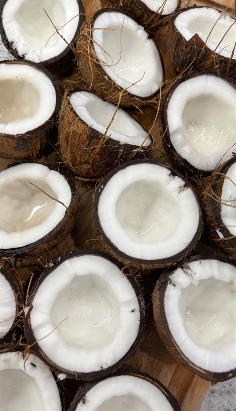 #kokos #coconut Coconut Wallpaper Iphone, Coconut Beach Aesthetic, Collage Fruit, Coconut Background, Coconut Wallpaper, Background Coconut, Libra Poster, Coconut Core, Coconut Aesthetic