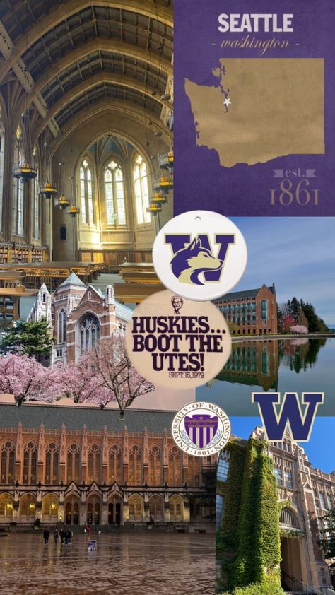 #uw #university #washington #seattle #college #academia #academiaaesthetic Good Vibes Wallpaper, University Washington, Georgetown Washington Dc, Seattle University, Washington Seattle, Future Vision, College Aesthetic, Uni Life, Dream School