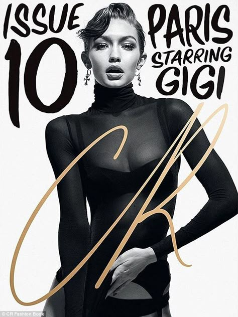 All in the family: Her sister, Gigi Hadid, also gets a cover of the high-fashion publication Lineisy Montero, Cr Fashion Book, Modeling Poses, Super Models, Mario Sorrenti, Hadid Sisters, Carine Roitfeld, High Fashion Photography, Super Model