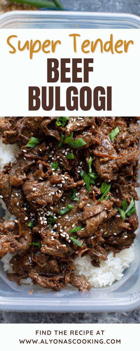 Steak Bulgogi Recipe, Beef Bigoli, Crockpot Bulgogi Beef, Sliced Meat Recipes, Slow Cooker Bulgogi Beef, Slice Beef Recipes, Crockpot Bulgogi, Chuck Recipes Beef, Bulgogi Beef Recipe