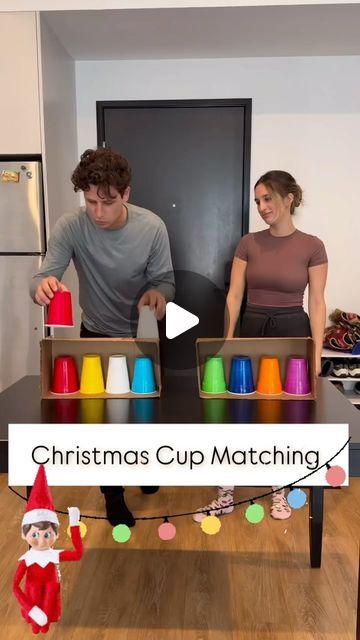 Jesse Cooper on Instagram: "CUP MEMORY Game perfect for Christmas Eve! You could have large groups of people do it. It does not need to be with cups. It could be with anything. Four items that you need to match. You could use shoeboxes and wrap them with wrapping paper. And let the fun begin.🎅🏻🎅🏻🎅🏻🎅🏻 reshare with a holiday spin from @michaeldiscotanzo #HolidayGames #ChristmasGames #HolidayDecorator #ChristmasDecorator #Christmas #Holidays #Cups" Christmas Classroom Party Games, Christmas Eve Games Families, Fun Christmas Games For Groups, Family Christmas Games For All Ages, Games For Christmas Party Families Fun, Christmas Games For Large Groups, Xmas Games For Family, Staff Party Games, Christmas Party Games For Family