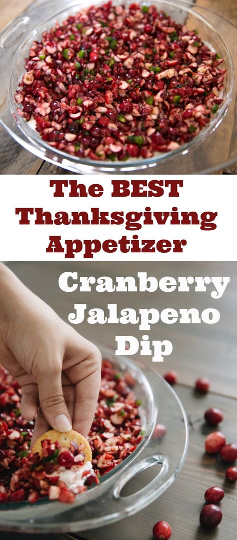 Everyone who eats this dip asks for the recipe. It's one of the best appetizers I've had in a long time - cranberry, jalapeno, cream cheese and green onion all make for a spicy, tangy and sweet meal. This is perfect for Thanksgiving and Christmas and the holidays are right around the corner! Try this Cranberry Jalapeno Dip - I promise you'll be addicted! Cranberry Dip. Thanksgiving Appetizer. Thanksgiving Recipe. Cranberry Recipe. Cranberry Jalapeno Cream Cheese, Cranberry Jalapeno Dip, Jalapeno Cream Cheese Dip, Jalapeno Cream Cheese, Jalapeño Dip, Cranberry Dip, The Best Appetizers, Best Thanksgiving Appetizers, Cranberry Jalapeño