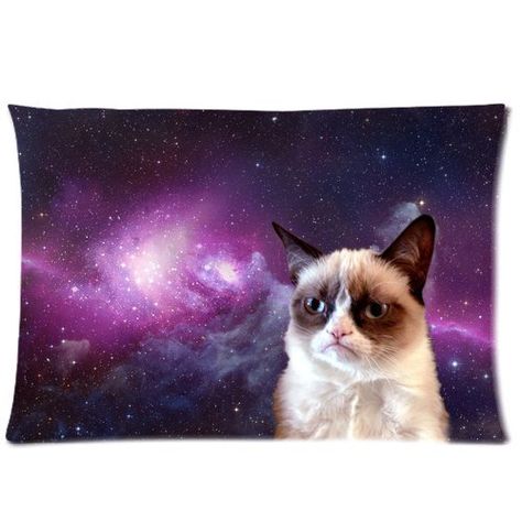 1 X Custom Grumpy Cat Pillowcase Standard Size Design Cotton Pillow Case => Check this awesome image  : DIY : Do It Yourself Today Cat Space, Umbrella Patio, Custom Umbrella, Hipster Gifts, Cat Pillow Cover, Calming Cat, Retro Throw Pillows, Foldable Umbrella, Grumpy Cat Humor