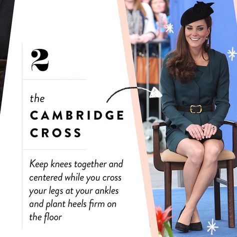 Sitting Etiquette Women, Kate Middleton Quotes, Kate Middleton Sitting, Sitting Etiquette, Dinning Etiquette, The Good Wife's Guide, Ettiquette For A Lady, Southern Belle Secrets, University Dorm