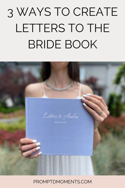 Letters To The Bride Book, Bridesmaid Letter, Chanel Wedding, Letters To The Bride, How To Make Letters, Personalized Wedding Guest Book, Book Letters, Unique Bride, Bride Book