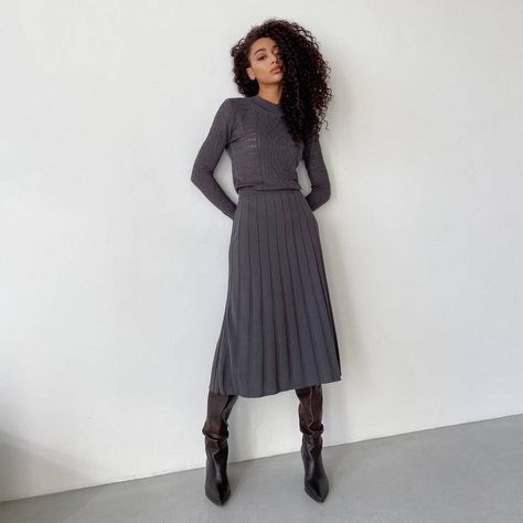 "Elegant gray hollow out dress for you!" Warm Dress, Grey Knit Dress, Long Sleeve Wrap Dress, Date Dresses, Warm Dresses, Camisole Dress, Most Beautiful Dresses, Silk Slip Dress, Dress Midi