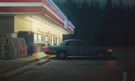 Gas Station At Night, Hairstyles For Characters, Animated Illustration, Digital Animation, Drawing Hairstyles, Arte Gif, Piskel Art, Animation Storyboard, Foto Gif