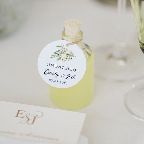 Wedding Favours Limoncello, Limoncello Bottles Wedding Favours, Wedding Favors Lemoncello, Summer Wedding Favours, Italian Wedding Gifts For Guests, Shot Wedding Favours, Limoncello Favours, Wedding Limoncello, Limoncello Wedding Favor