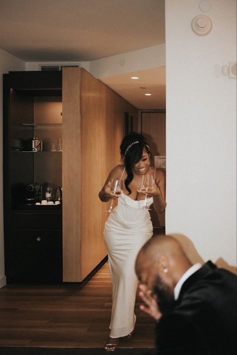 Black Civil Wedding, Wedding Ideas Black People, Engagement Photos Black Couples, Black Love Wedding, 2024 Manifestations, Dream Proposal, Vision Bored, Black Couple, Apartment Bedroom