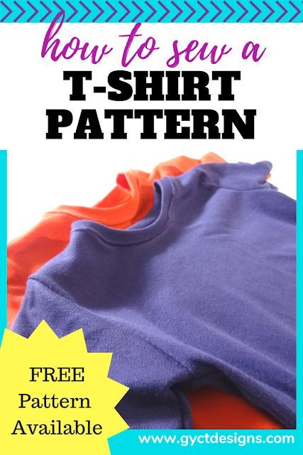 Step by step guide how to sew a  t-shirt sewing pattern with knit fabrics. T Shirt Sewing Pattern, Sewing Shirts, Shirt Sewing Pattern, Beginner Sewing Projects Easy, Leftover Fabric, Tshirt Pattern, Fabric Baskets, Sewing Projects For Beginners, Sewing Skills