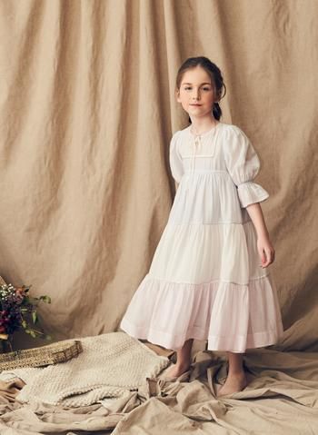 Nellystella Dress, Kids Maxi Dresses, Organza Dresses, Silk Organza Dress, Flower Girl Dresses Vintage, Girl Walk, Cotton Silk Dress, Trendy Dress Outfits, Children's Fashion