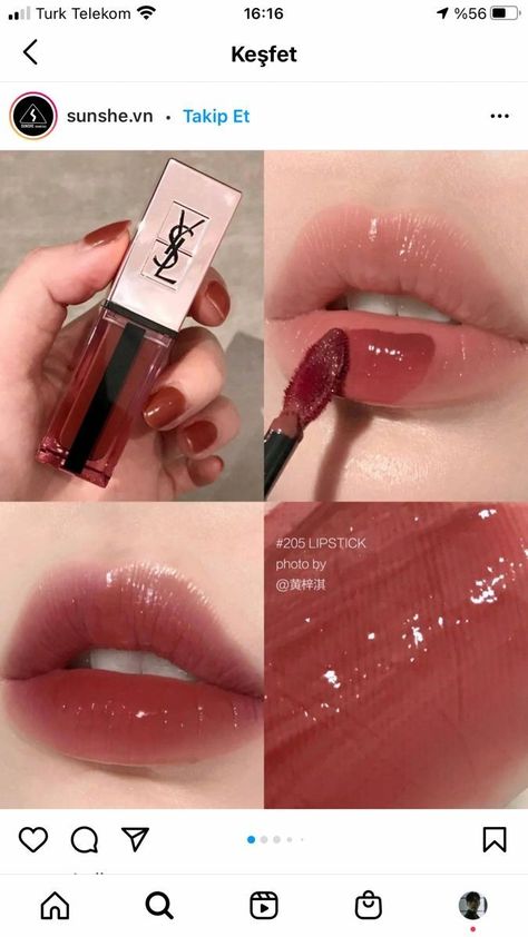 Aesthetic Lipstick, Mekap Mata, Makeup Accesories, Lip Makeup Tutorial, Lip Cosmetics, Pinterest Makeup, Fancy Makeup, Lipstick Color, Waterproof Makeup