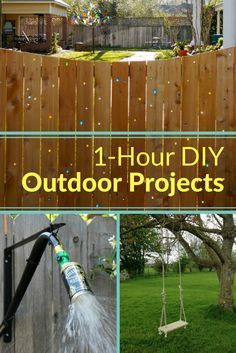 When it comes to DIY outdoor projects, you can accomplish a lot more than you think in an hour. These incredibly easy backyard projects can be done in 60 minutes or less. You'll love your yard after doing one of these simple, 1-hour DIY backyard projects. Lighting Your Garden, Easy Backyard Diy, Easy Backyard, Backyard Paradise, Yard Project, Outdoor Diy Projects, Backyard Diy Projects, Diy Yard, Outdoor Backyard