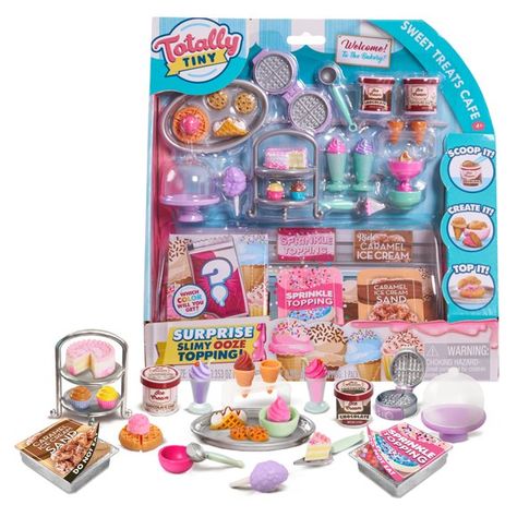 Totally Tiny Toys - Walmart.com Totally Tiny, Sweet Cafe, Barbie Food, Tiny Shop, Barbie Dolls Diy, Toy Food, Doll Food, Chocolate Sprinkles, Tiny Food