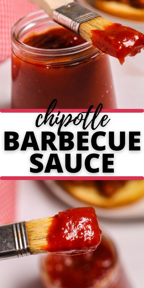 Chipotle BBQ Sauce is the perfect balance of spicy and sweet. This easy barbecue sauce comes together quickly and adds so much flavor. Chipotle Bbq Sauce Recipe, Easy Barbecue Sauce, Barbeque Sauces, Pepper Bbq Sauce, Healthy Sauce Recipes, Chipotle Bbq Sauce, Barbecue Sauces, Easy Bbq Sauce, Bbq Sauce Ingredients