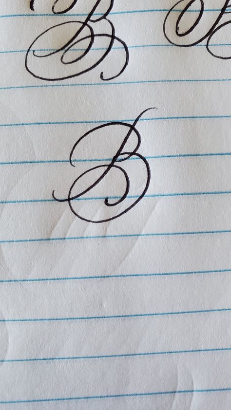 Script B Tattoo, B Script Letter, B Signature Ideas, Cursive B Tattoo, B Tattoo Letter Initial, Cursive Initial Tattoo, Letter B Tattoo Ideas, B Cursive, Letter B Tattoo