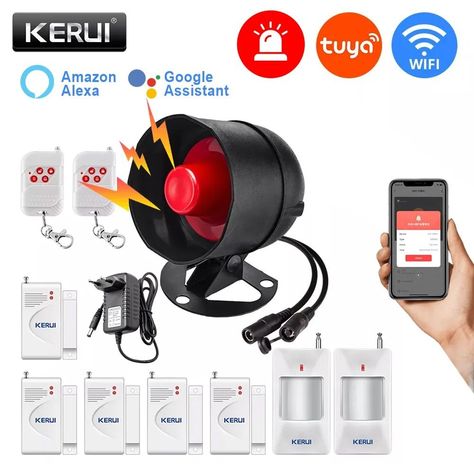 Home Alarm System, Alarm Systems For Home, Burglar Alarm, Wireless Home Security, Home Alarm, Motion Detector, Wifi Wireless, Security Alarm, Smart Wifi