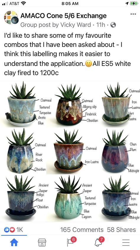 Amaco Glaze Combinations, Dripping Effect, Ceramics Pottery Bowls, Glaze Combinations, Pottery Lessons, Glaze Combos, Amaco Glazes, Beginner Pottery, Ceramic Glaze Recipes