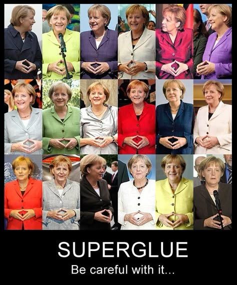 Merkel's Problems With Super-Glue [Pic] Totally Me, Clean Humor, Memes Humor, Have A Laugh, Interesting Questions, Laughing So Hard, Caricatures, Satire, Bones Funny