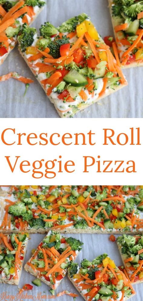 Crescent Roll Veggie Pizza, Pizza Vegetariana, Dill Dip, Pampered Chef Recipes, Crescent Roll Recipes, Veggie Pizza, Crescent Roll, Most Popular Recipes, Chef Recipes