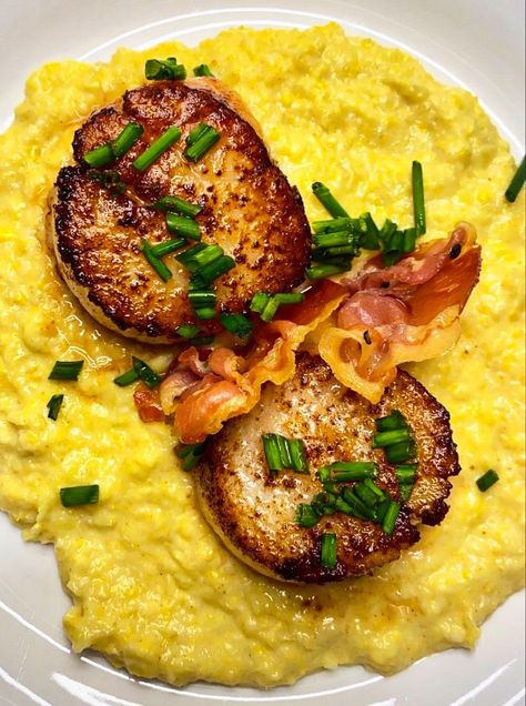 Corn Puree Recipe, Sweet Corn Puree, Corn Puree, Scalloped Corn, Sweet Corn Recipes, Chinese Five Spice, Grilled Scallops, Dried Scallops, Five Spice