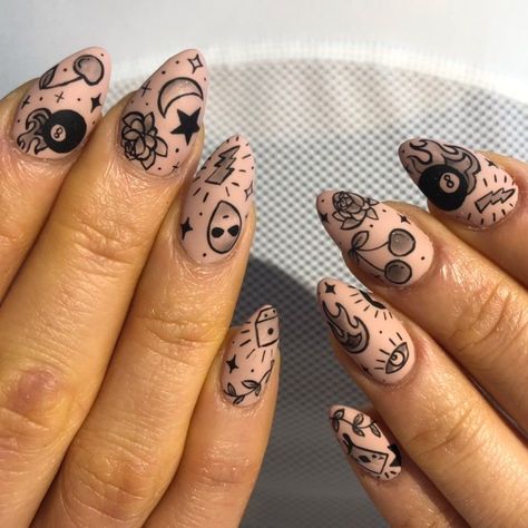 Rock Nails, Nail Design Glitter, Crazy Nails, Gel Art, Nail Tattoo, Kawaii Nails, Butterfly Nail, Fall Nail Art, Dream Nails