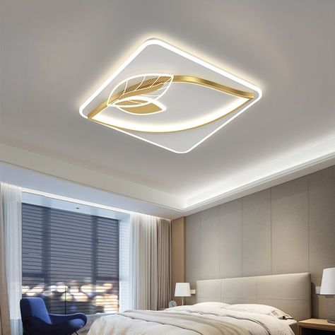 Modern Nordic Minimalist Ceiling Lights Leaf Design Led Lights For Living Room Bedroom Simple Ceiling Design Bedroom, Hall Ceiling Design Modern, Minimalist Ceiling Light, Arch Designs, Bedroom Pop Design, Simple Ceiling Design, Window Nook, New Ceiling Design, Pop Ceiling