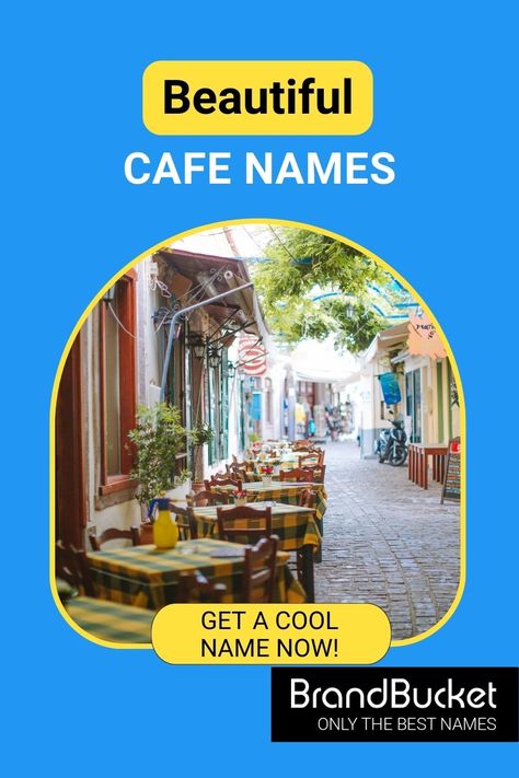 In search of amazing Cafe Names? You’ve come to the right place! In this collection, you'll find 50+ names for Café Businesses that will give your business the boost it needs to succeed. Check out the names here! Cafe names ideas, cafe names ideas logo, Cafe names ideas creative, Cafe names ideas inspiration, Cafe names ideas coffee, Cafe name design, Cafe name board, food business name Cafe Name Board, Cafe Names Ideas Logo, Cafe Names Ideas Creative, Menu Potluck, Cafe Names Ideas, Find A Business Name, Company Name Generator, Coffee Shop Names, Logo Cafe