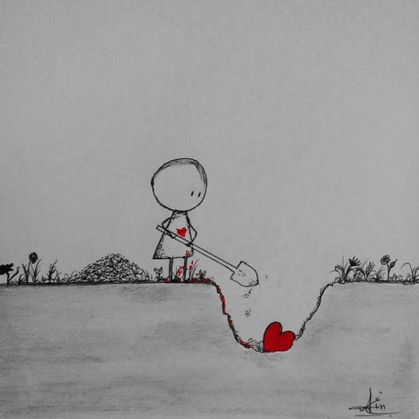 #art #sketch #ainghainart #brokenheart #heart #sad Drawing About Losing Someone, Drawing Missing Someone, Angry Drawing Feelings Easy, Drawings Of Heart Break, Heart Break Drawing Base, Heartbreak Aesthetique Sketch, Lukisan Broken Home, Backstabber Drawing, Drawing About Heart Break