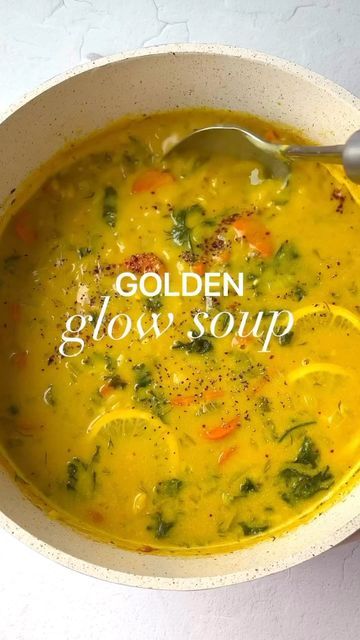 Glow Soup, Plant Based Cookbook, Vegetable Broth, Vegan Soups, The Onion, Fresh Dill, Vegan Soup, Easy Soups, Easy Soup Recipes