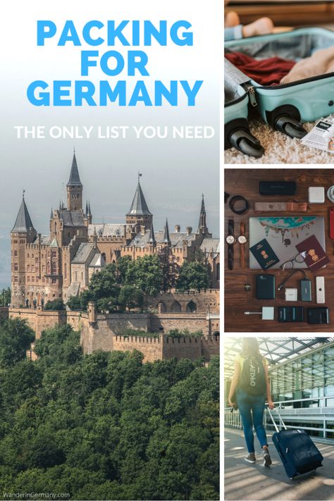 What To Wear In Germany, Germany Packing List, Europe Travel Packing List, Germany Outfits, Fall Packing, Summer Packing Lists, Germany Trip, German Travel, Germany Vacation