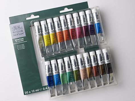 Amazon.com: Winsor & Newton Winton Oil Color Paint Set, 20x12ml : Everything Else Cadmium Orange, Graphic Technology, Brown Lamps, Oil Paint Set, Oil Colour, Colour Set, Paint Tubes, Oil Color, Titanium White