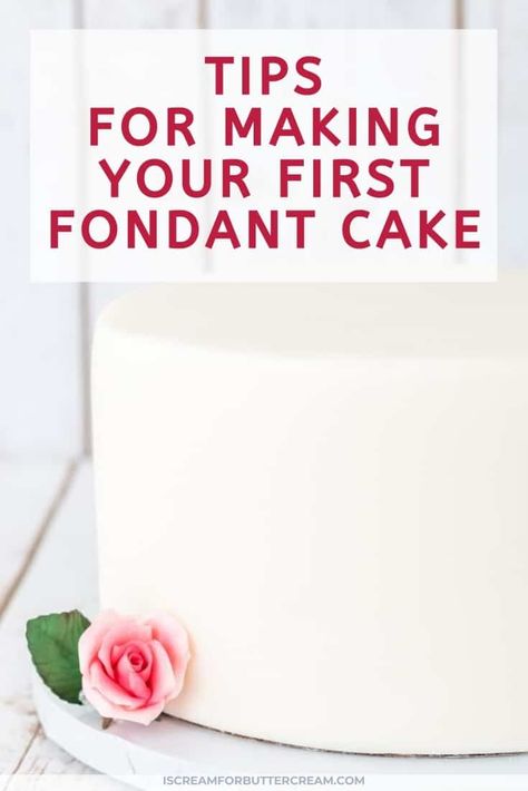 I Scream For Buttercream, How To Use Fondant, Frosting Decorating, Fondant Tips, Buttercream Fondant, Making Fondant, Fondant Cake Designs, Fondant Recipe, Cake Decorating With Fondant