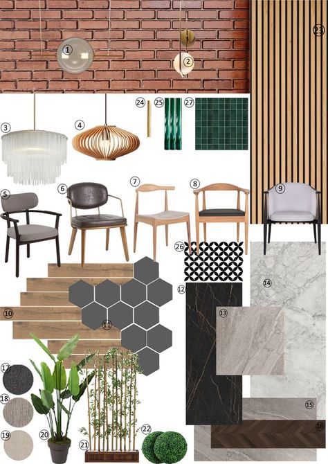 Cafe Moodboard Interior Design, Rustic Restaurant Mood Board, Restaurant Material Board, Restaurant Moodboard Interiors, Moodboard Interior Design Restaurant, Moodboard For Restaurant, Restaurant Interior Design Mood Board, Resturant Board Design, Restaurant Mood Board Interiors