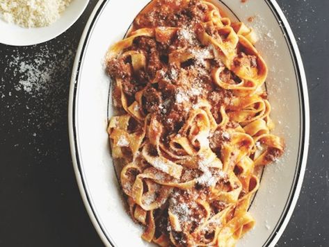 Lamb Bolognese Lamb Bolognese, Meat Sauces, Nyc Dinner, Steak Dishes, Slow Cooked Meat, Pork Chicken, Bolognese Recipe, Delicious Pasta, Ground Lamb