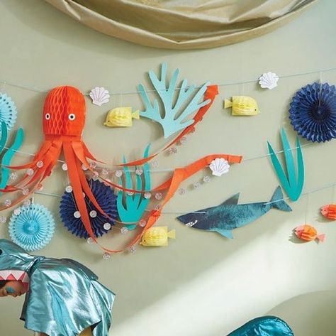 Meri Meri on Instagram: "I'd like to be Under the sea In an octopus' garden In the shade…" Meri Meri Under The Sea, Octopus Themed Birthday Party, Octopus Birthday, Octopus Garden, O Fish Ally, Sea Birthday Party, Safe Harbor, Sea Birthday, Meri Meri