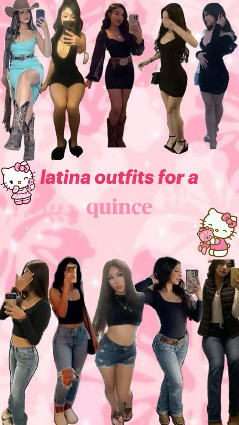 i made this at 2am🥲 Outfits For Mall, Latina Fits For School, Baddie Latina Outfits, Cute Latina Outfits, Latinas Outfits, Quince Fits, Latina Baddie Outfit, Outfit Latina, Clothing For School