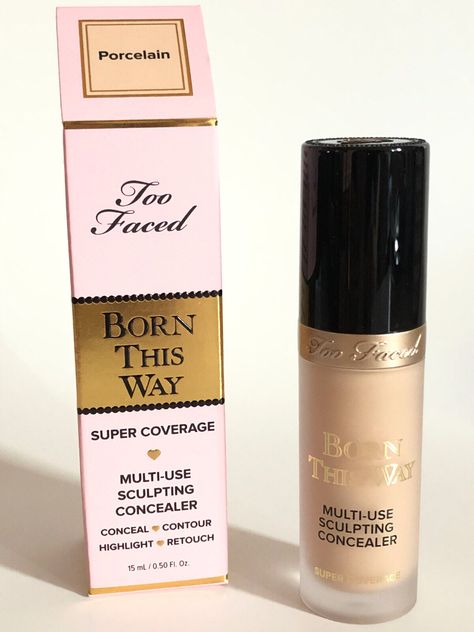 Two Face Concealer, Too Face Concelear, Too Faced Born This Way Concealer, Too Faced Born This Way, Two Faced Concealer, Two Faced Makeup, Applying Concealer, Born This Way Concealer, Contour Highlight