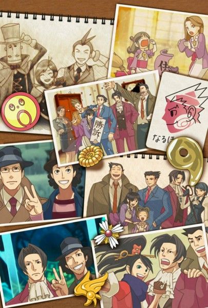 Ace Attorney Moments |OMG LOOK! Miles and his father has the same reaction! IM CRYING! I hate you mafred! Miles Edgeworth, Apollo Justice, Professor Layton, Phoenix Wright, Ace Attorney, Matching Wallpaper, A Silent Voice, Image Boards, Mobile Wallpaper