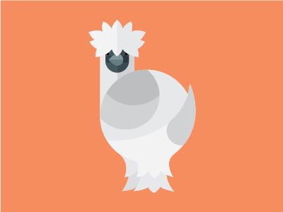 Vector illustration of a Silkie Chicken by Sofia Ayuso. Chicken Silhouette, Silkie Chickens, Cute Chickens, Silhouette Ideas, Repeat Pattern, Tattoo Inspo, Food Illustrations, Repeating Patterns, Sofia